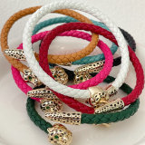 Leather Leopard Bracelet
