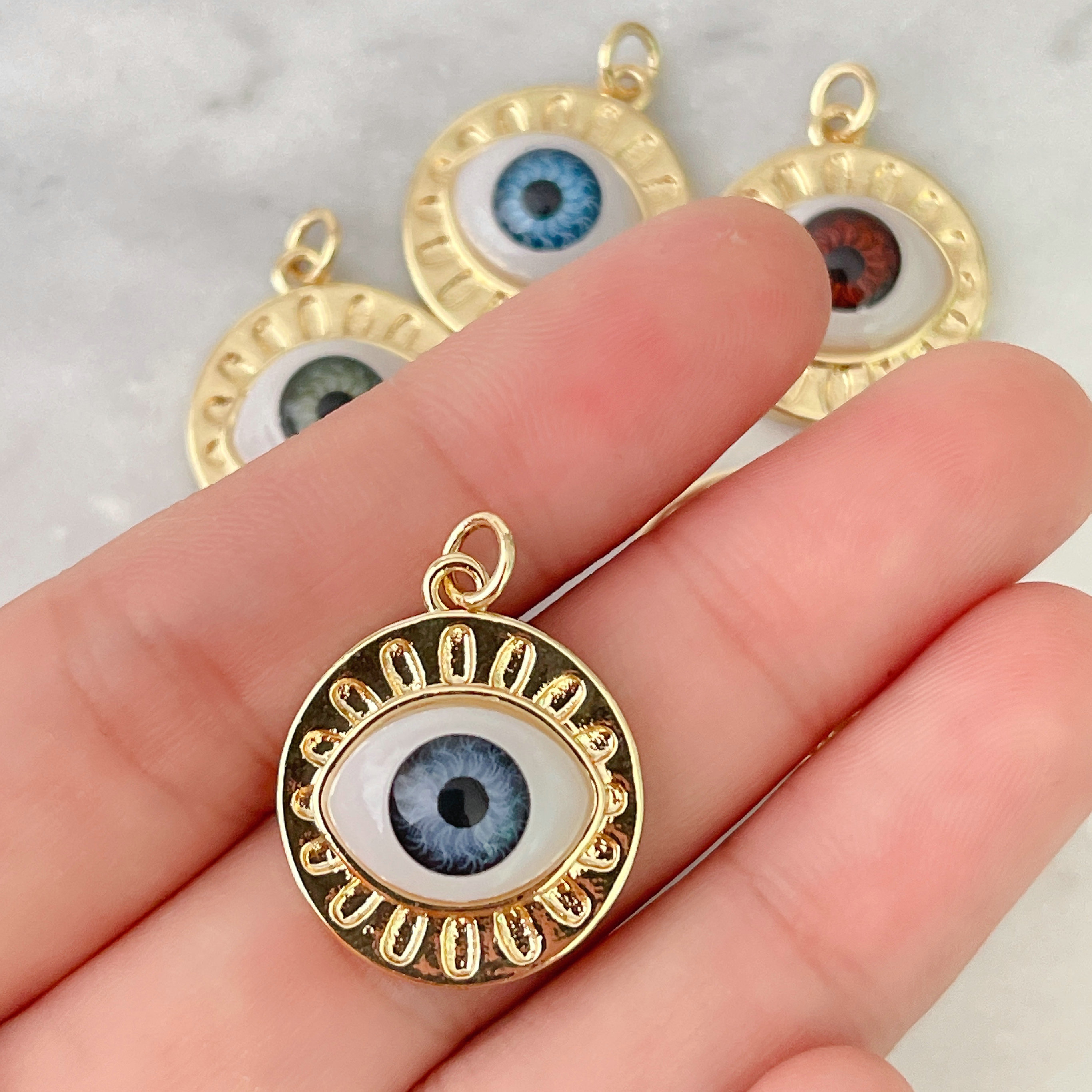 Evil Eye Round Charm