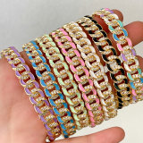 Enamel Chain Bangle