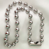 8mm Stainless Stell Ball Necklace 16-18inch