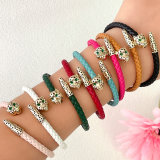 Leather Leopard Bracelet