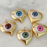 Evil Eye Heart Charm