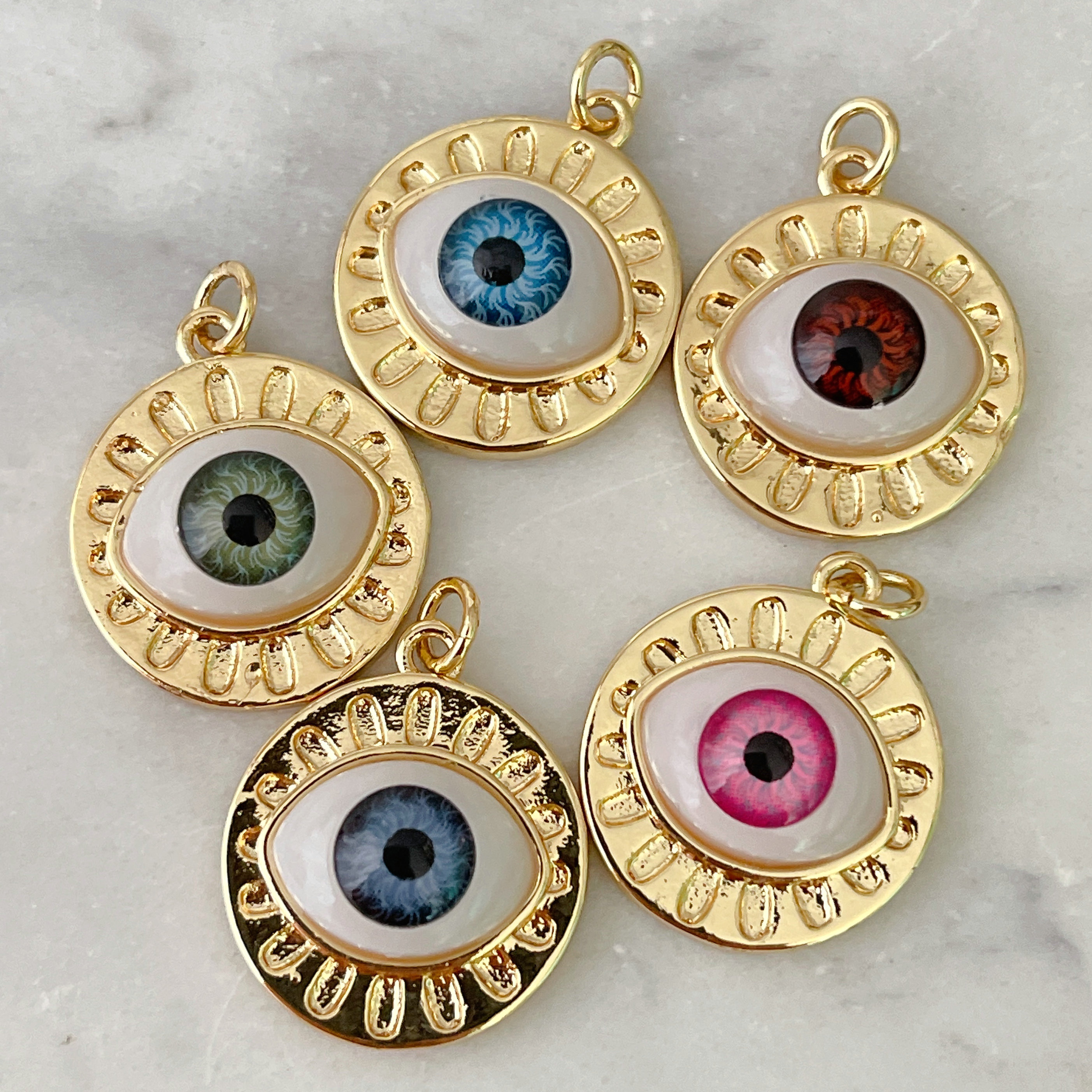 Evil Eye Round Charm