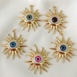Evil Eye Sun Flower Charm