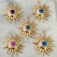 Evil Eye Sun Flower Charm
