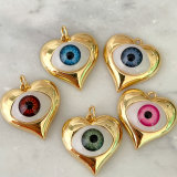 Evil Eye Heart Charm