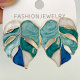 Green Leaf Earrings
