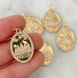 Round Sailboat Charm