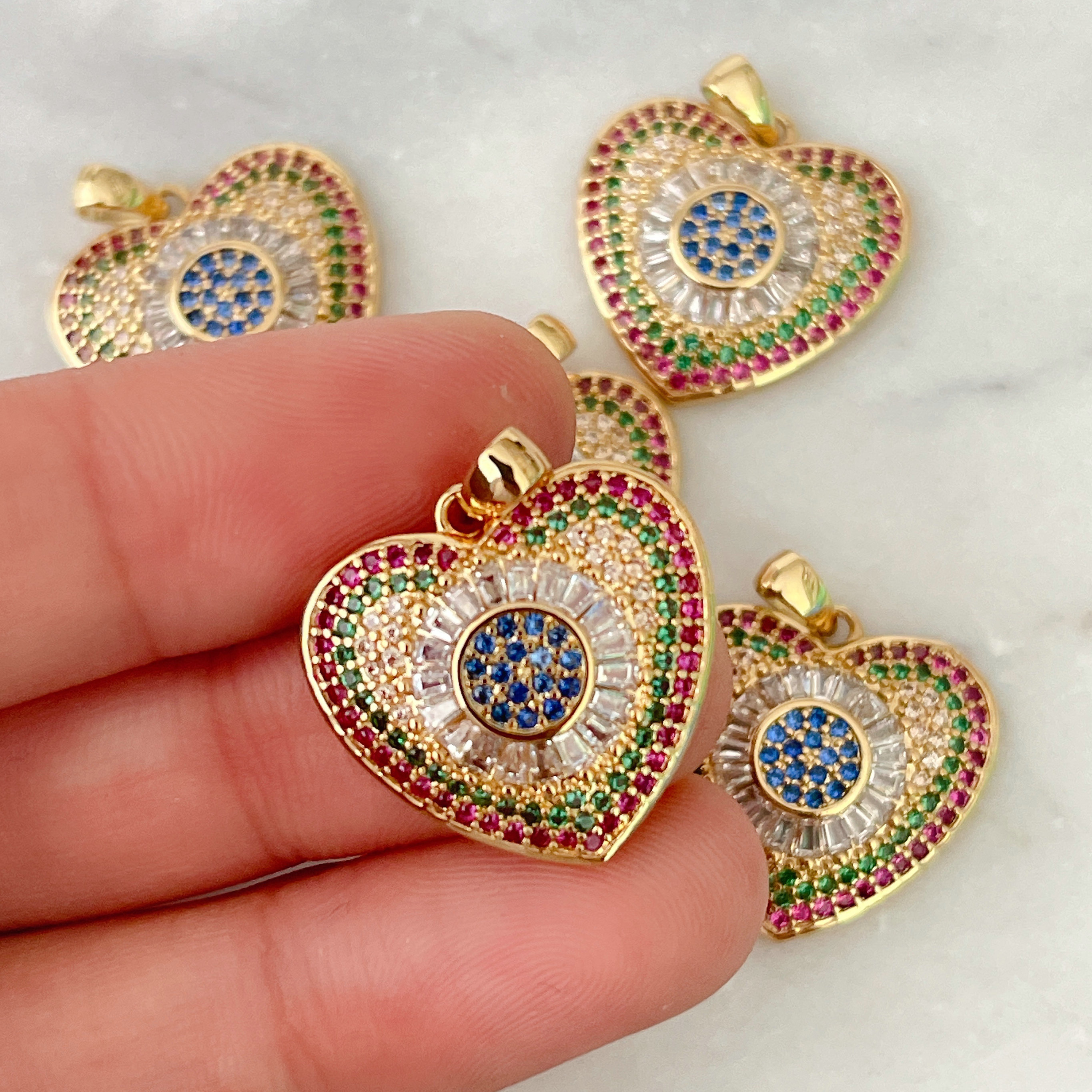 Colorful Heart Pendant