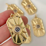 Big Square Eye Pendant