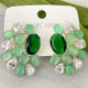 Green Gemstone Earrings