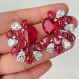 Pink Gemstone Earrings