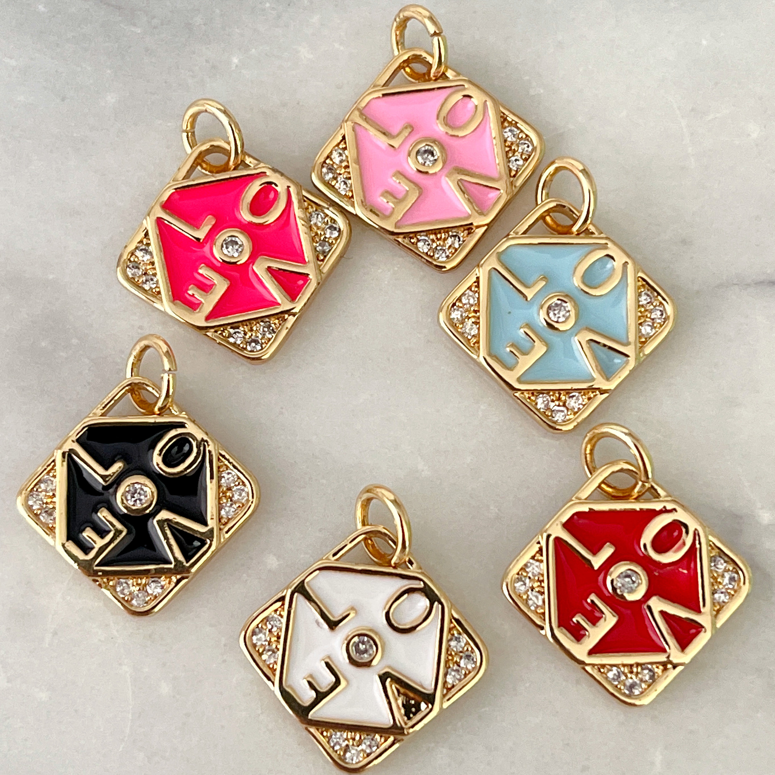 Enamel Love Charm