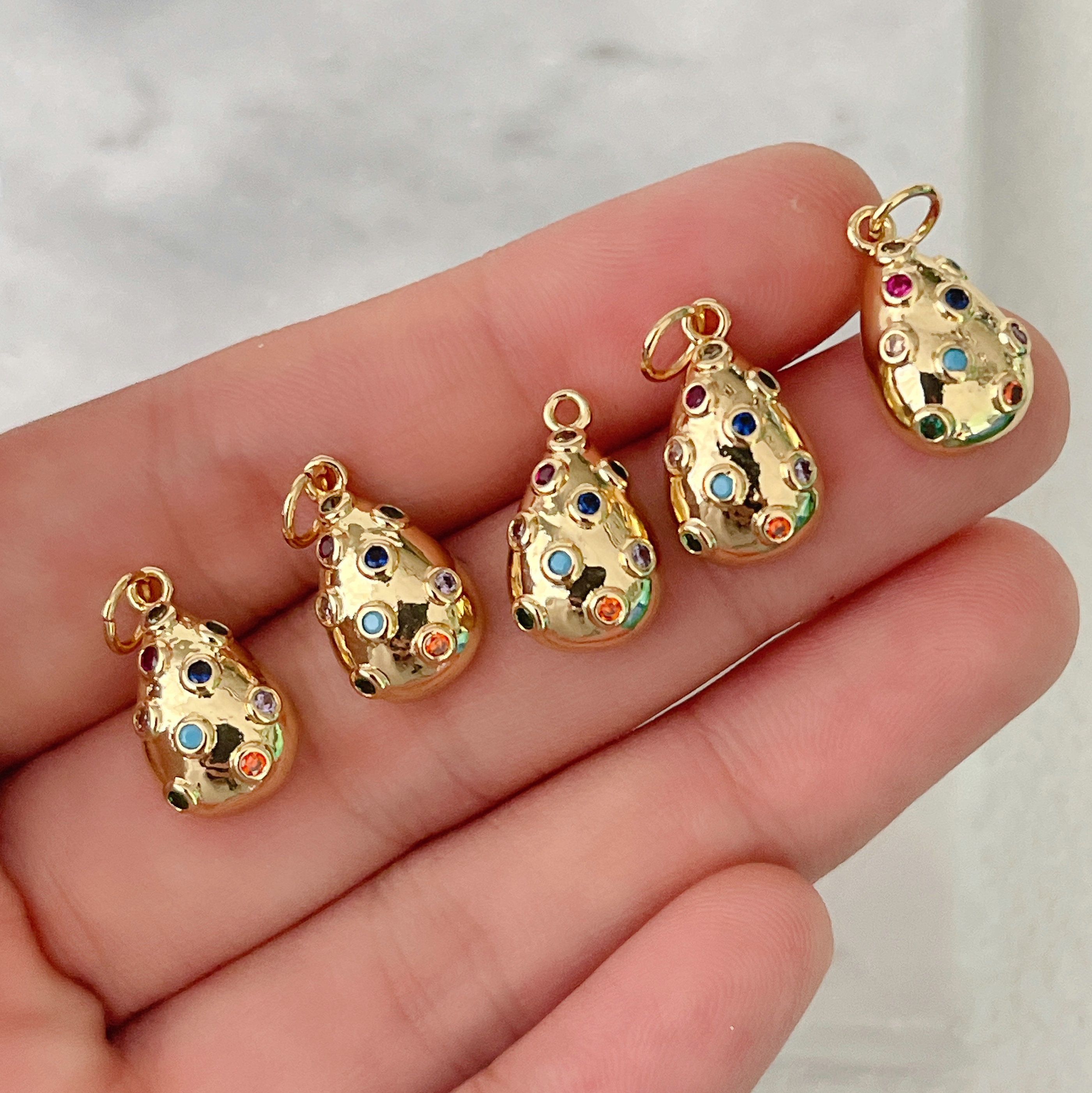 Colorful Water-Drop Charm
