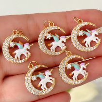 White Unicorn Charm
