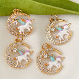 White Unicorn Charm