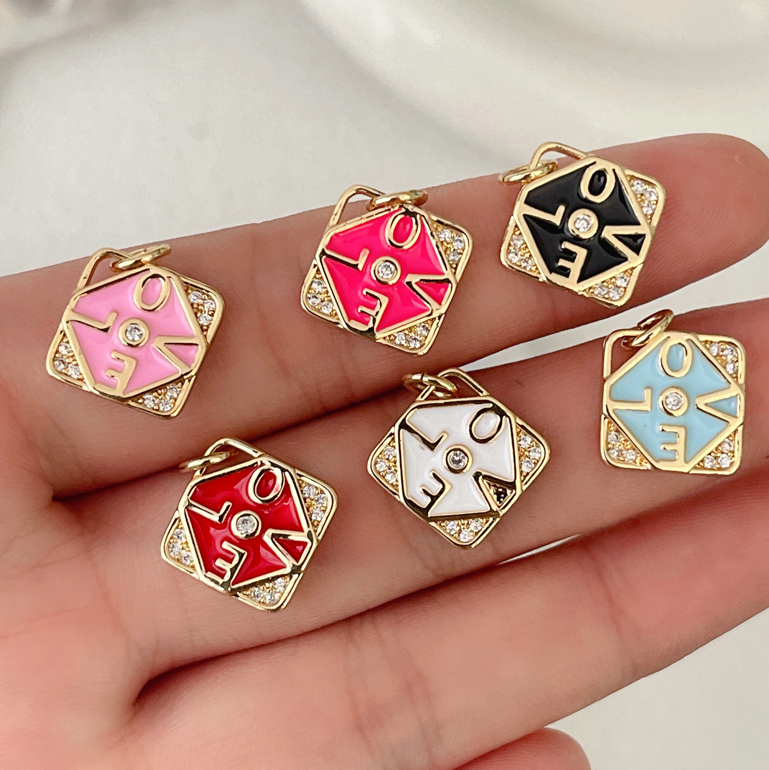 Enamel Love Charm