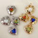 Gemstone Heart Charm