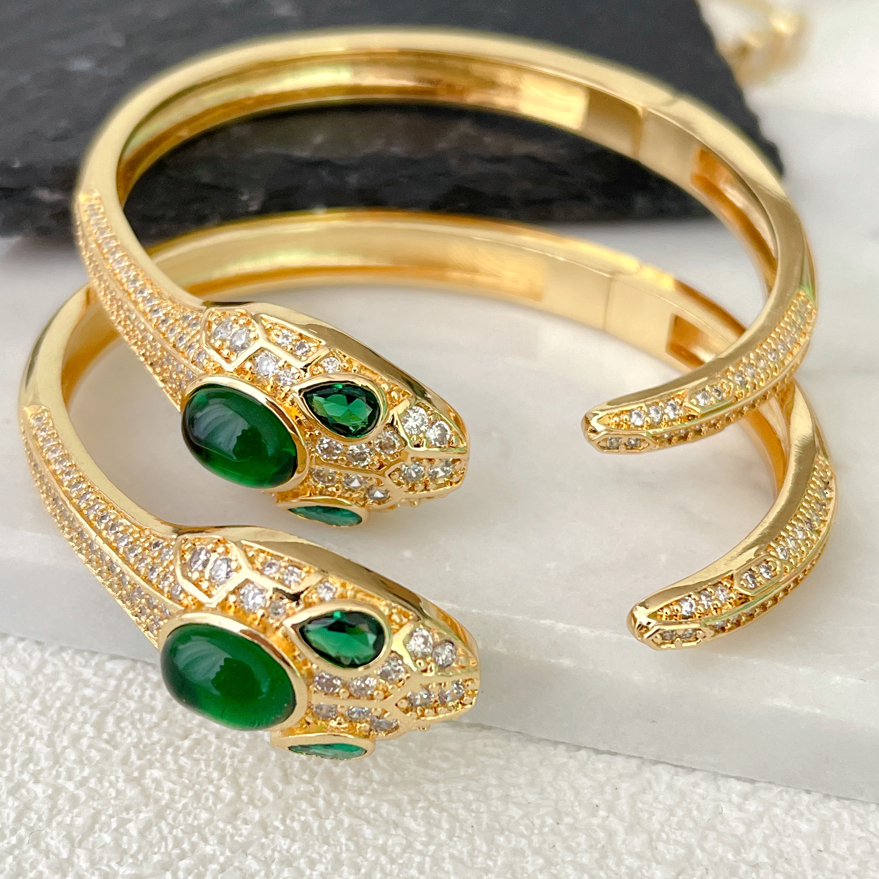 Green Snake Bangle