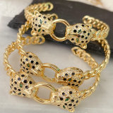 Black Leopard Cuban Bangle