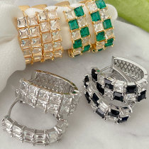 Zircon Square Earrings CMEADL-2453179