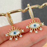 Mop Eye Charm Earrings