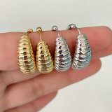 Metal Croissant Earrings