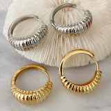 Metal Croissant Earrings