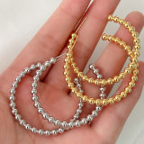 Ball Hoop Earrings