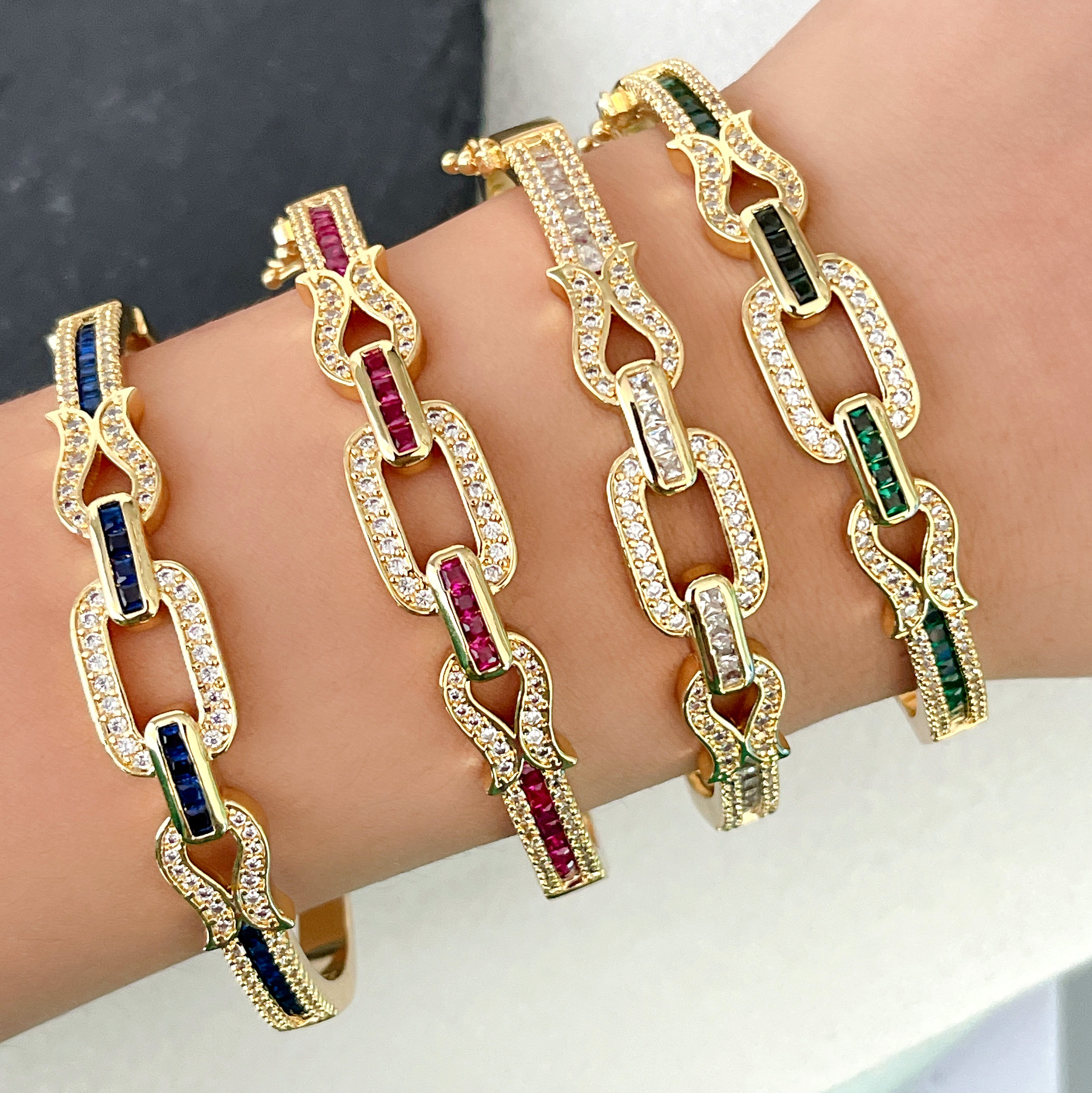 Pave Chain Bangle