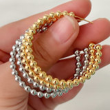 Ball Hoop Earrings