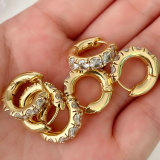 18K Gold Plated Simple Hoop Earrings