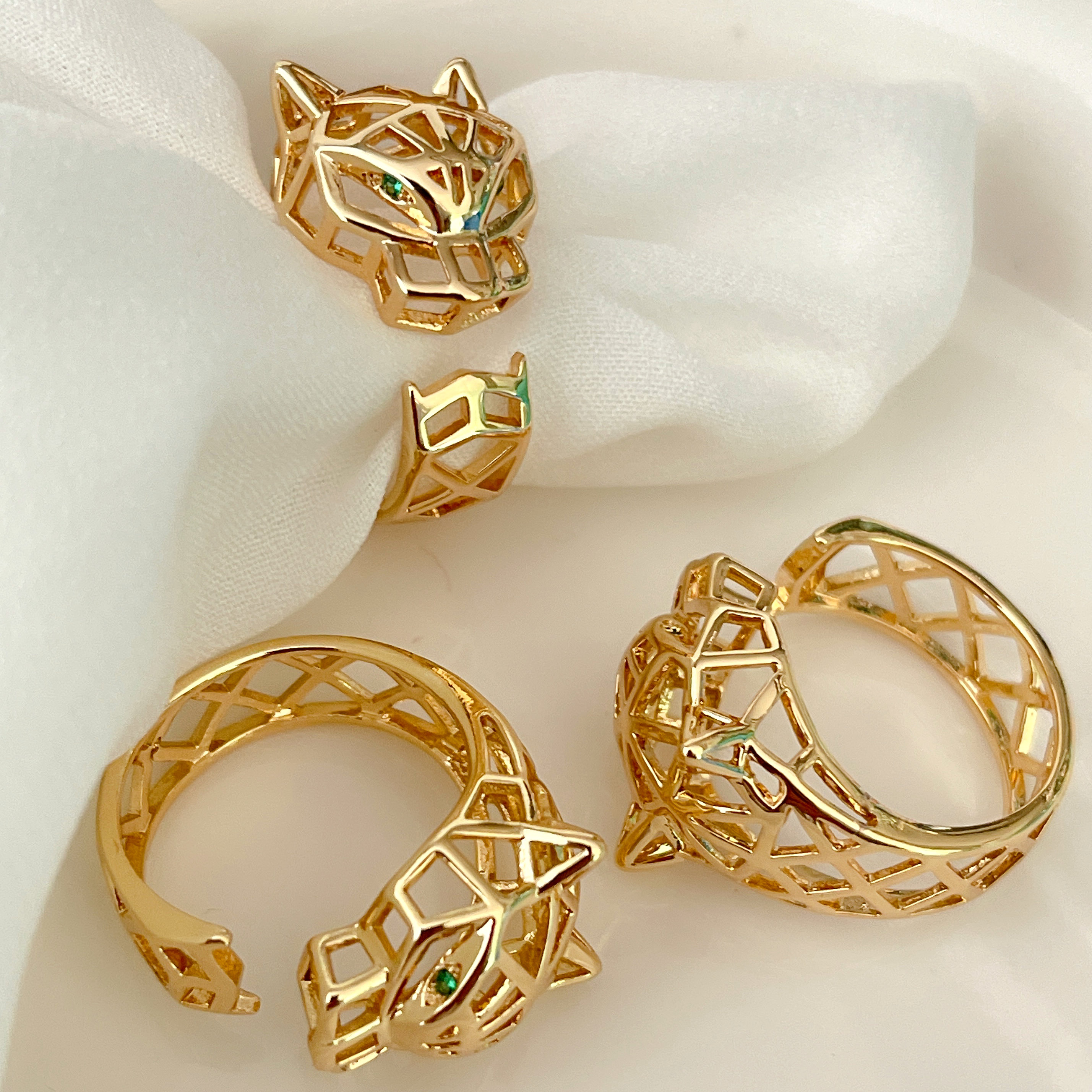 Metal Leopard Ring