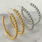 Ball Hoop Earrings