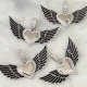Black Heart Wing Pendant