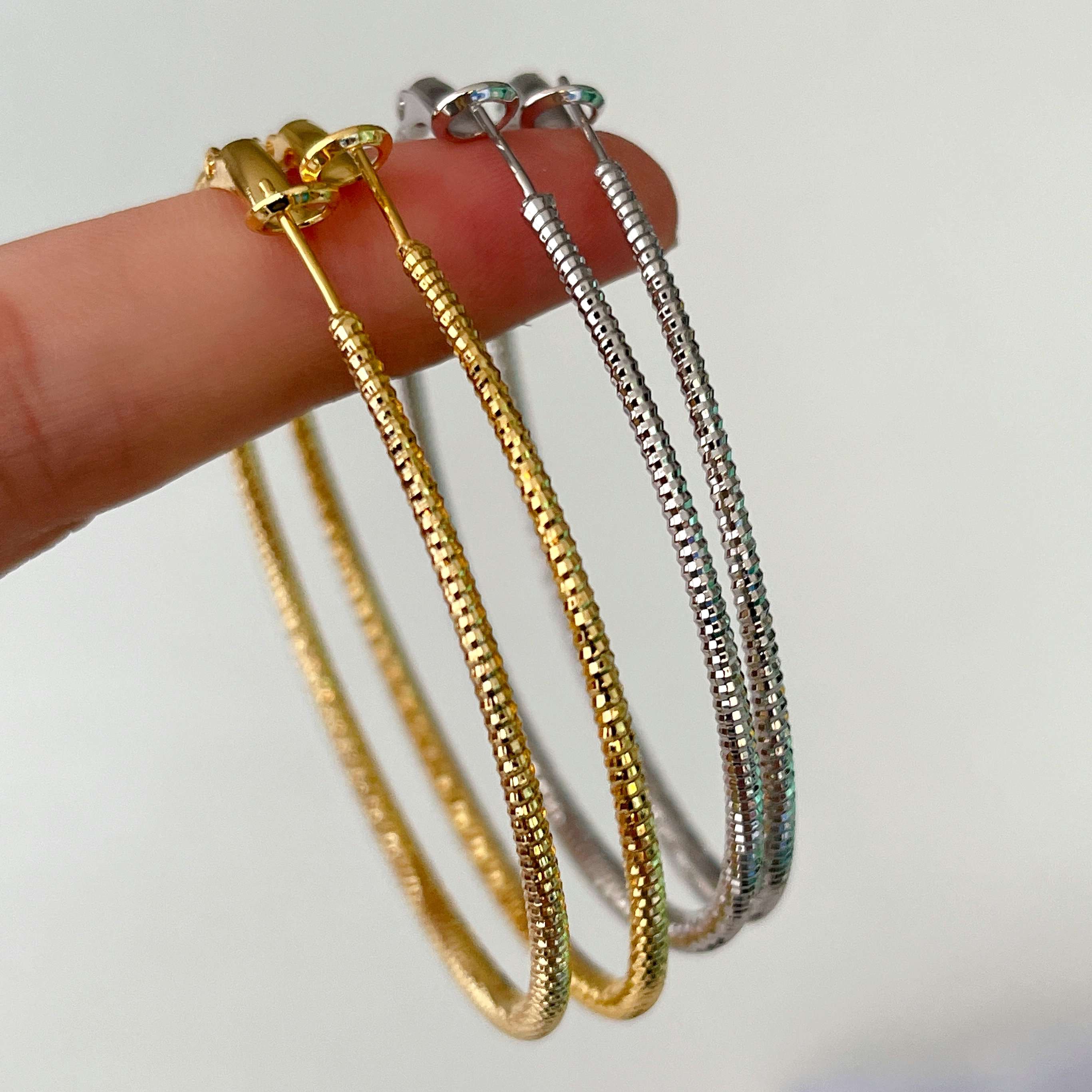 Fashion Simple Big Hoop Earrings