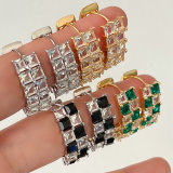 Zircon Square Earrings CMEADL-2453179