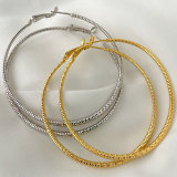 Fashion Simple Big Hoop Earrings