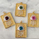 Pave Glass Eye Hand Charm