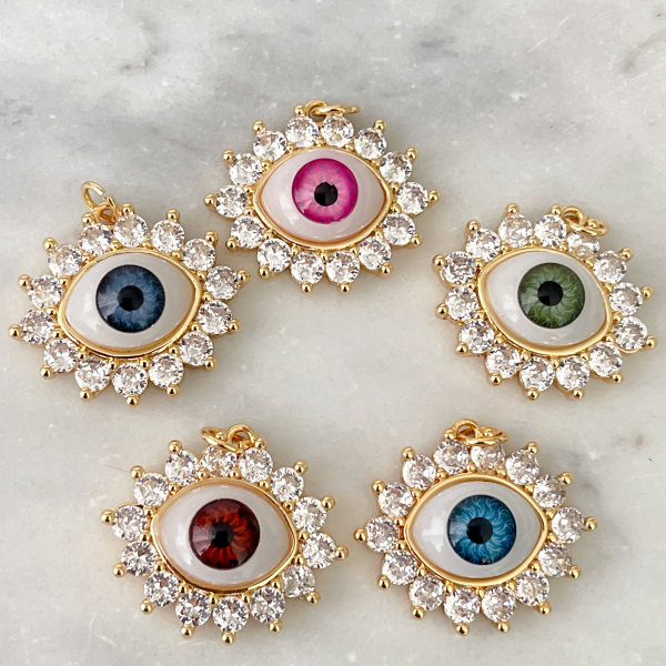 Pave Eye Charm