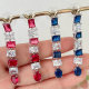 Pave Square Zircon Earrings