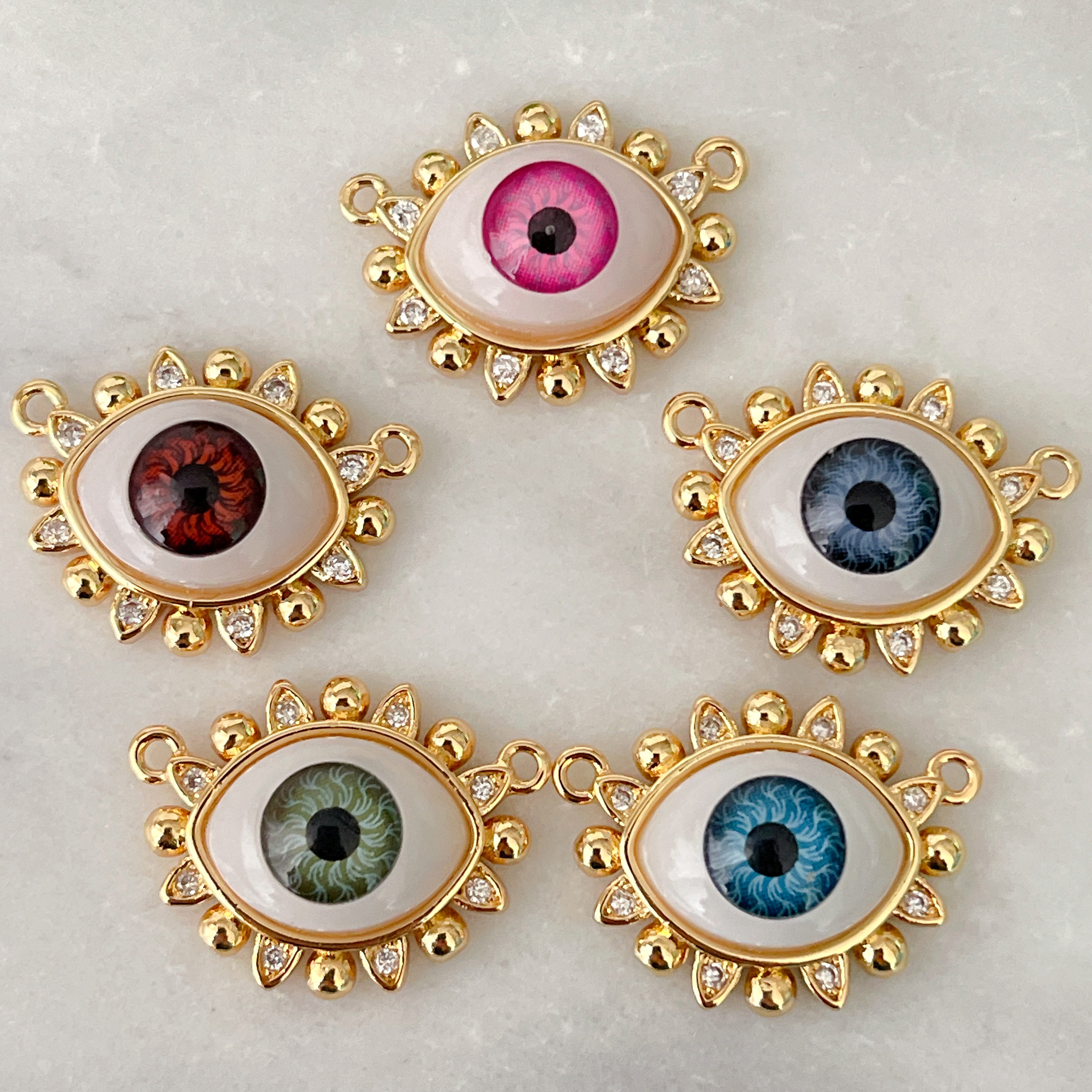 Pave Eyelash Eye Charm