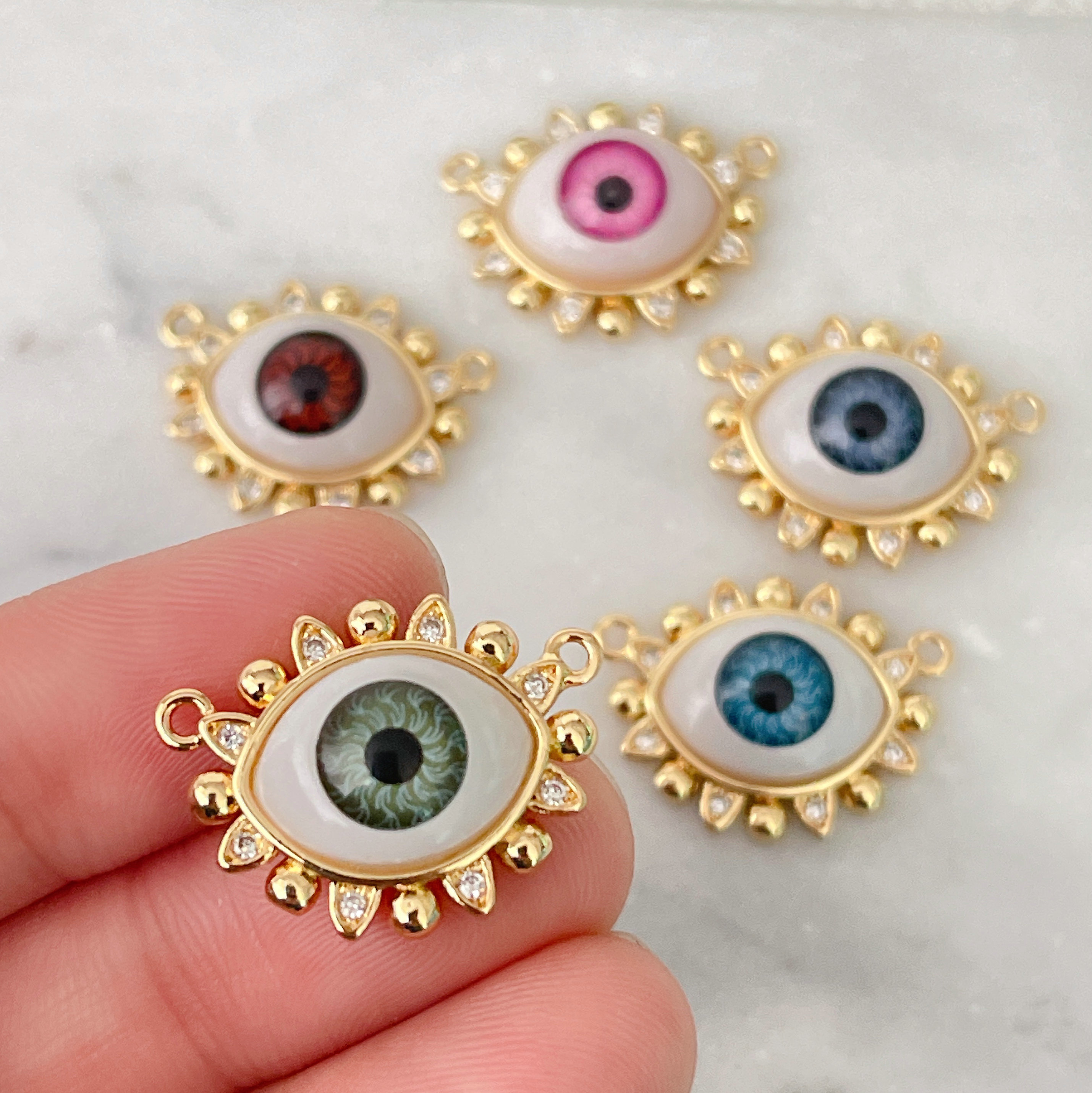 Pave Eyelash Eye Charm
