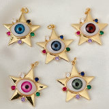 Star Glass Eye Charm