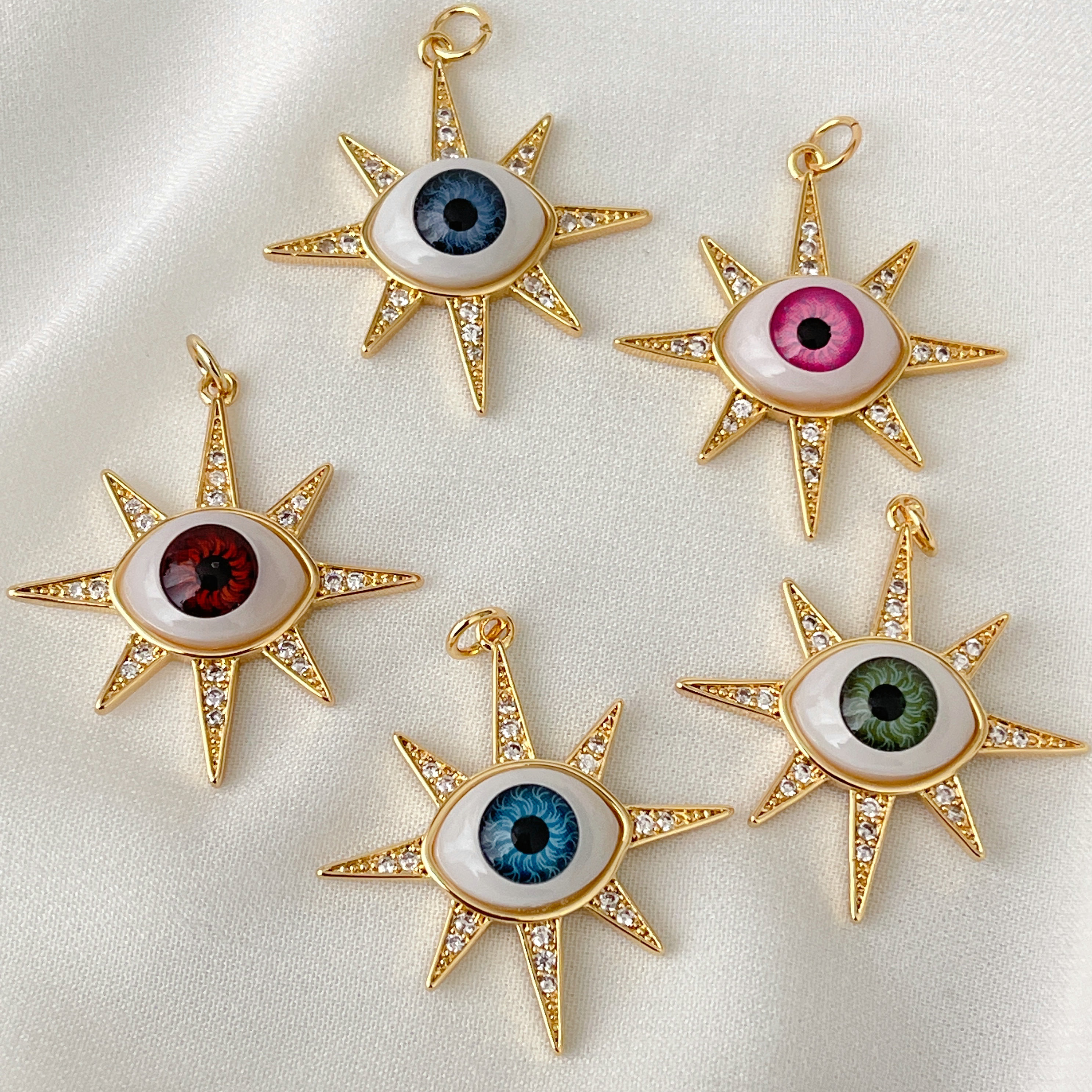Sunflower Eye Charm