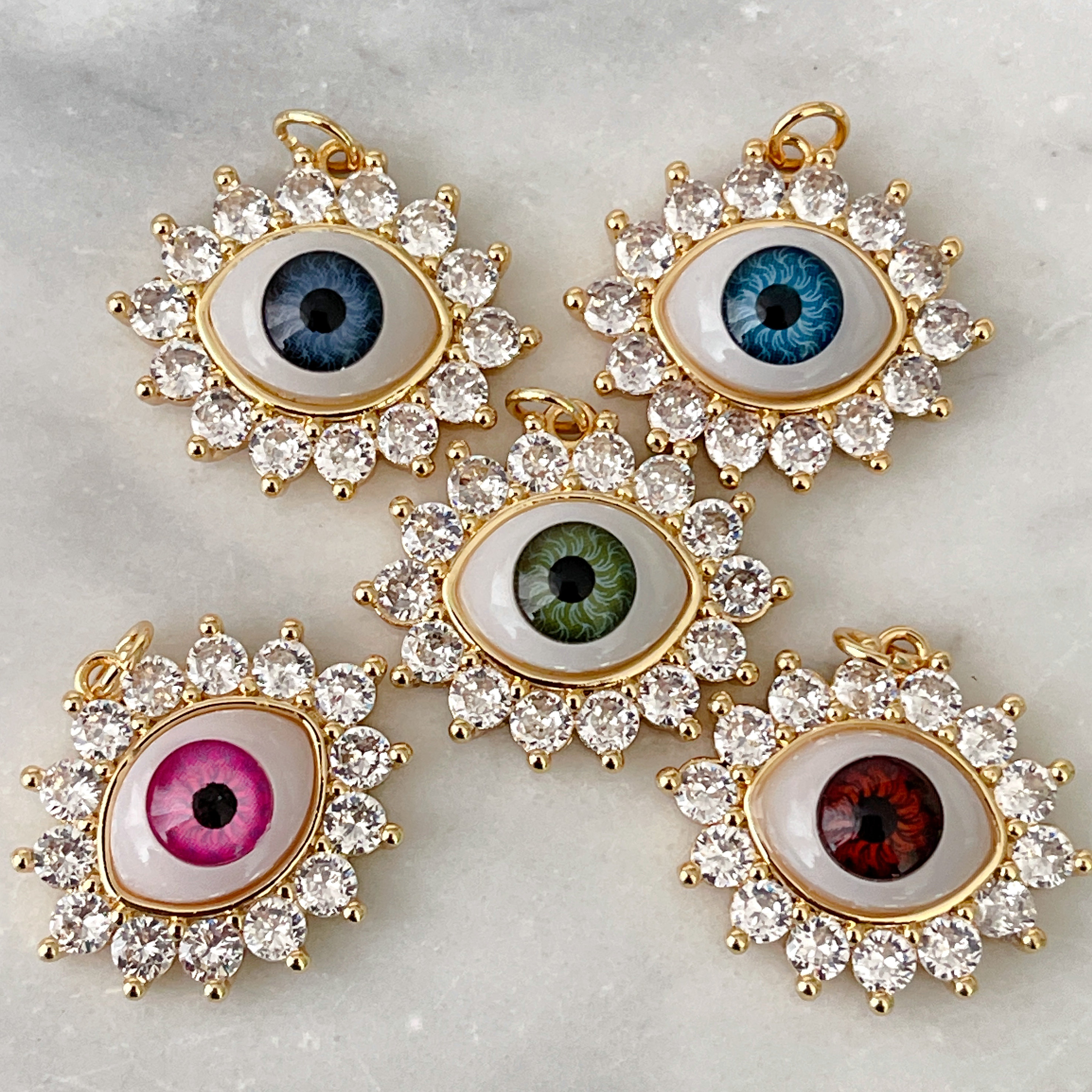 Pave Eye Charm