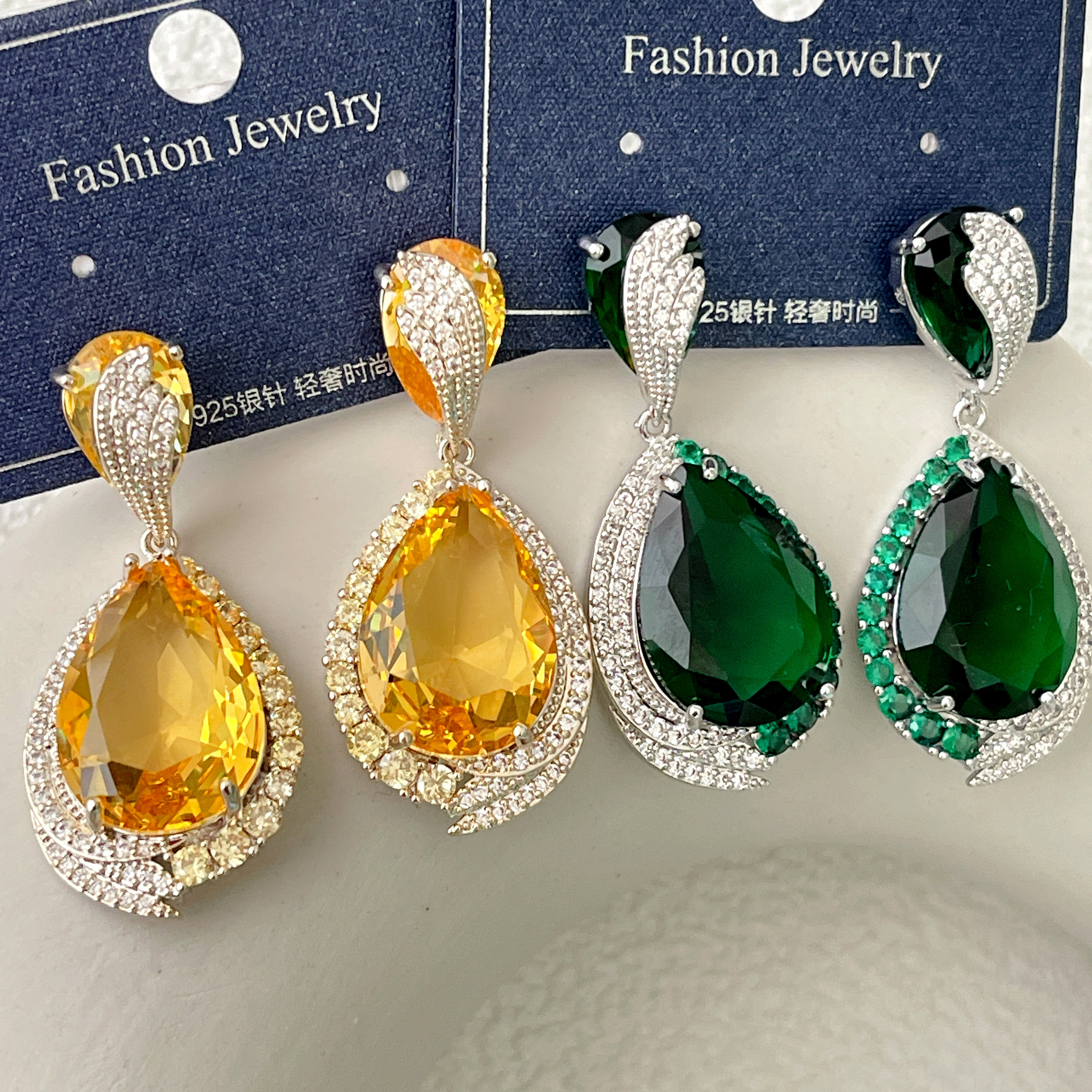 Water Drop ZIrcon Earrings