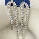 Long Zircon Tassel Earrings For Women Jewelry