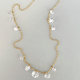 Stainless Steel White Crystal Charm Necklace