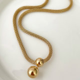 Stainless Steel Ball Necklace